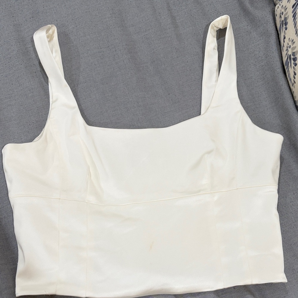 Wilfred Cream Crop Top